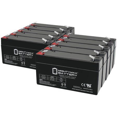 6V 1.3Ah Replacement Battery compatible with IBT Technologies BT1.3-6 - 10PK -  MIGHTY MAX BATTERY, MAX3985032